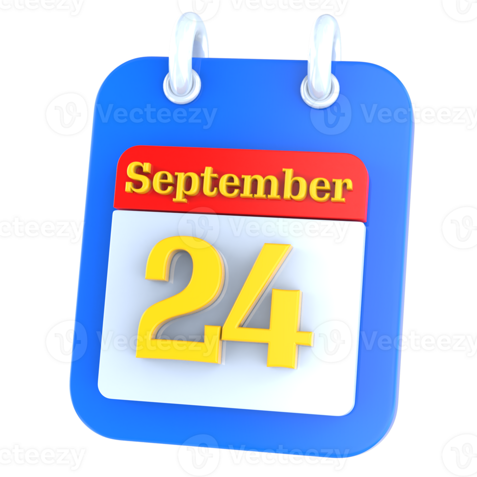 icon calendar 3D Rendering png