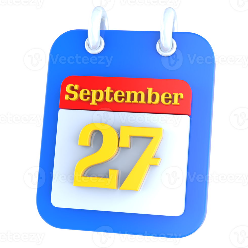 icon calendar 3D Rendering png