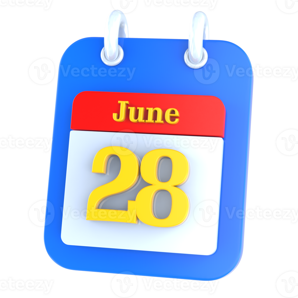 icon calendar 3D Rendering png