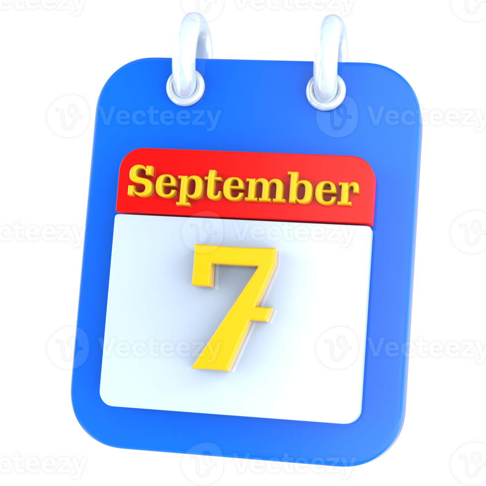 icon calendar 3D Rendering png