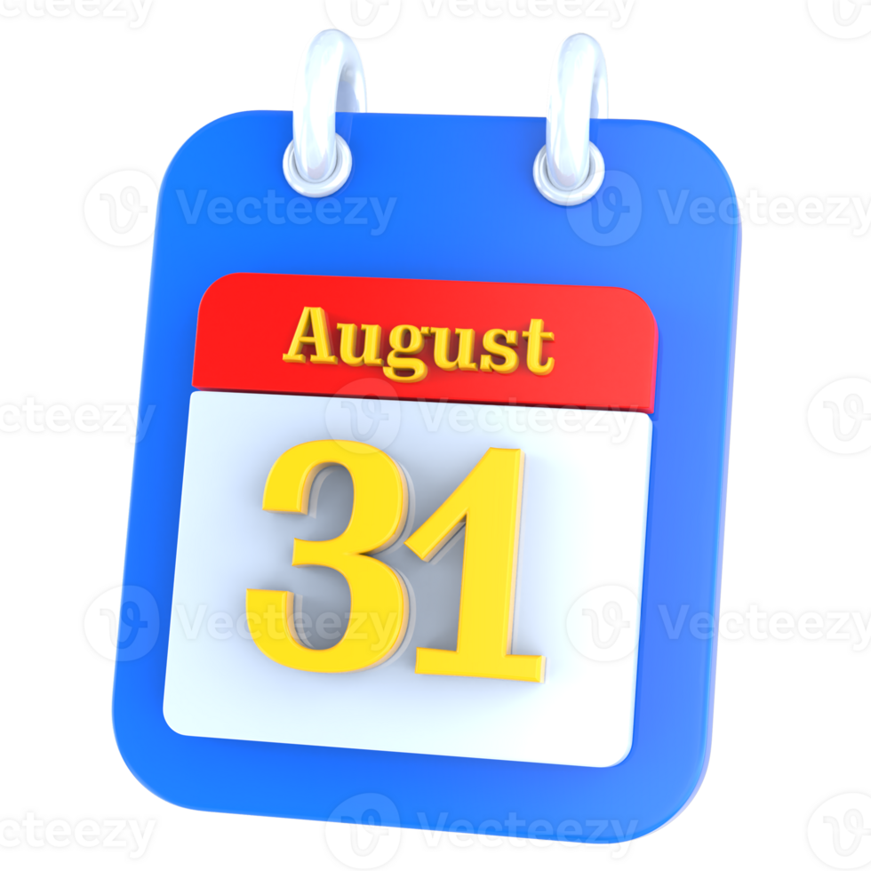 icon calendar 3D Rendering png