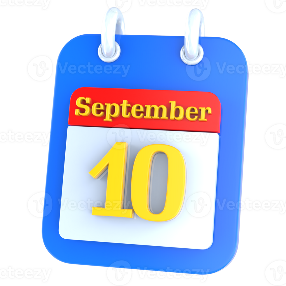 icon calendar 3D Rendering png