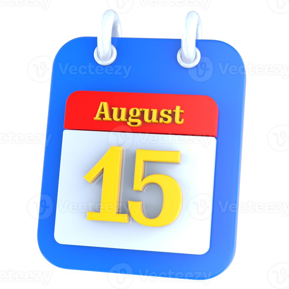 icon calendar 3D Rendering png