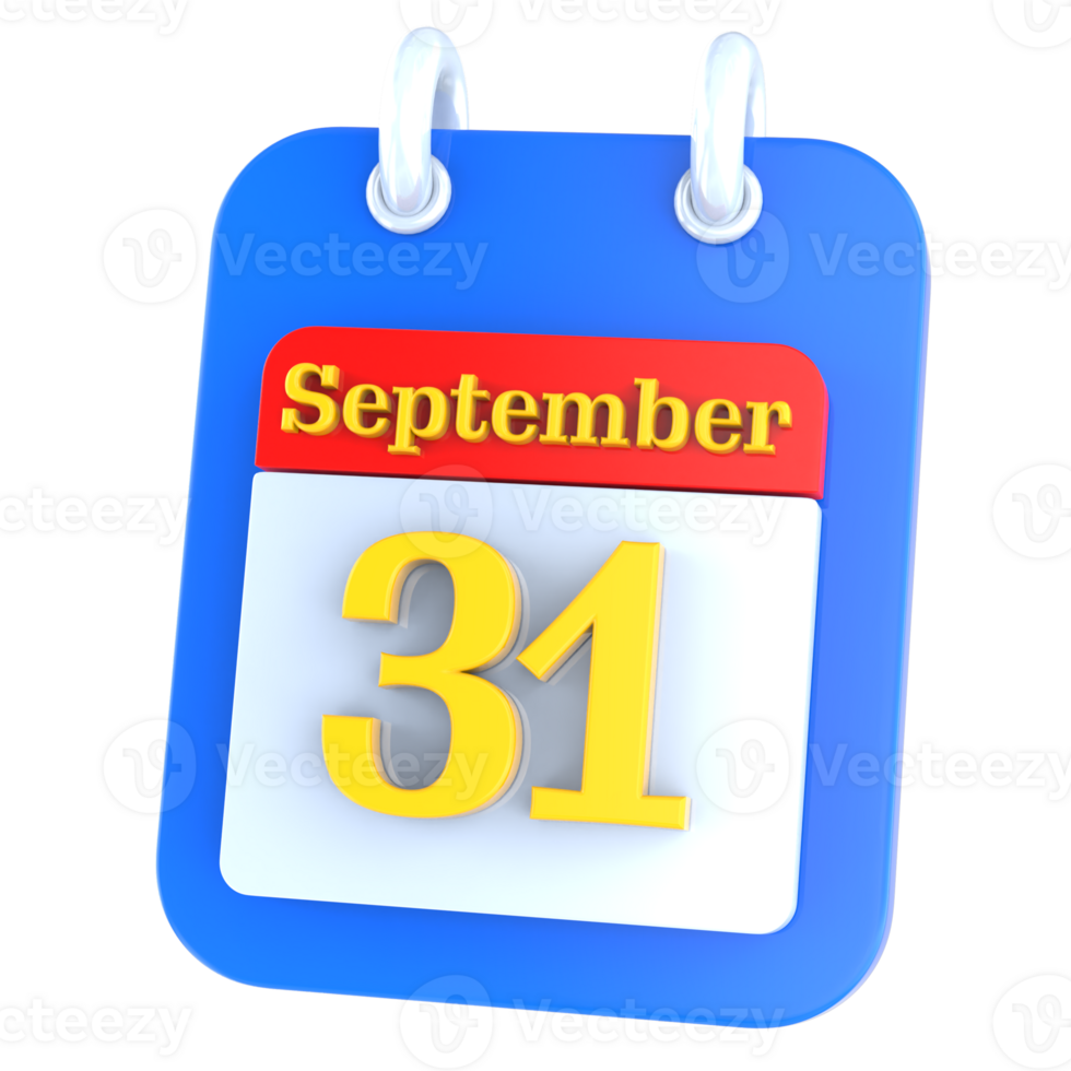 icon calendar 3D Rendering png
