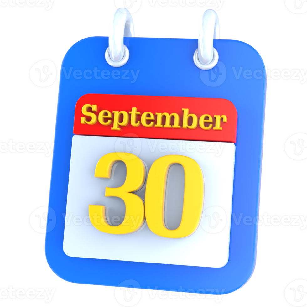 icon calendar 3D Rendering png