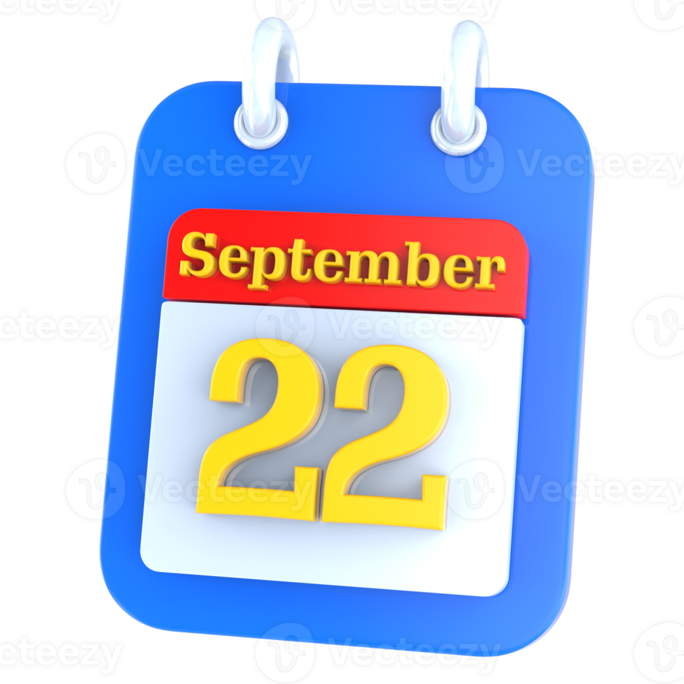 icon calendar 3D Rendering png