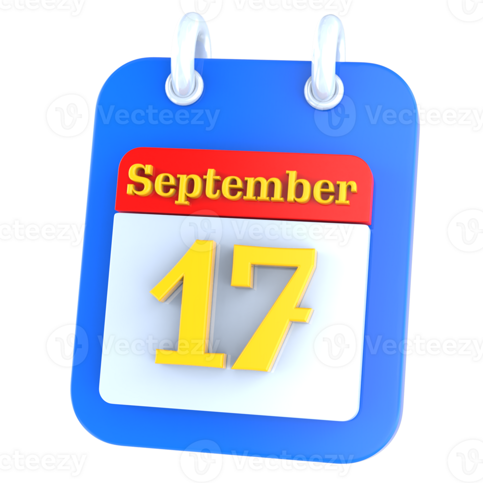 icon calendar 3D Rendering png