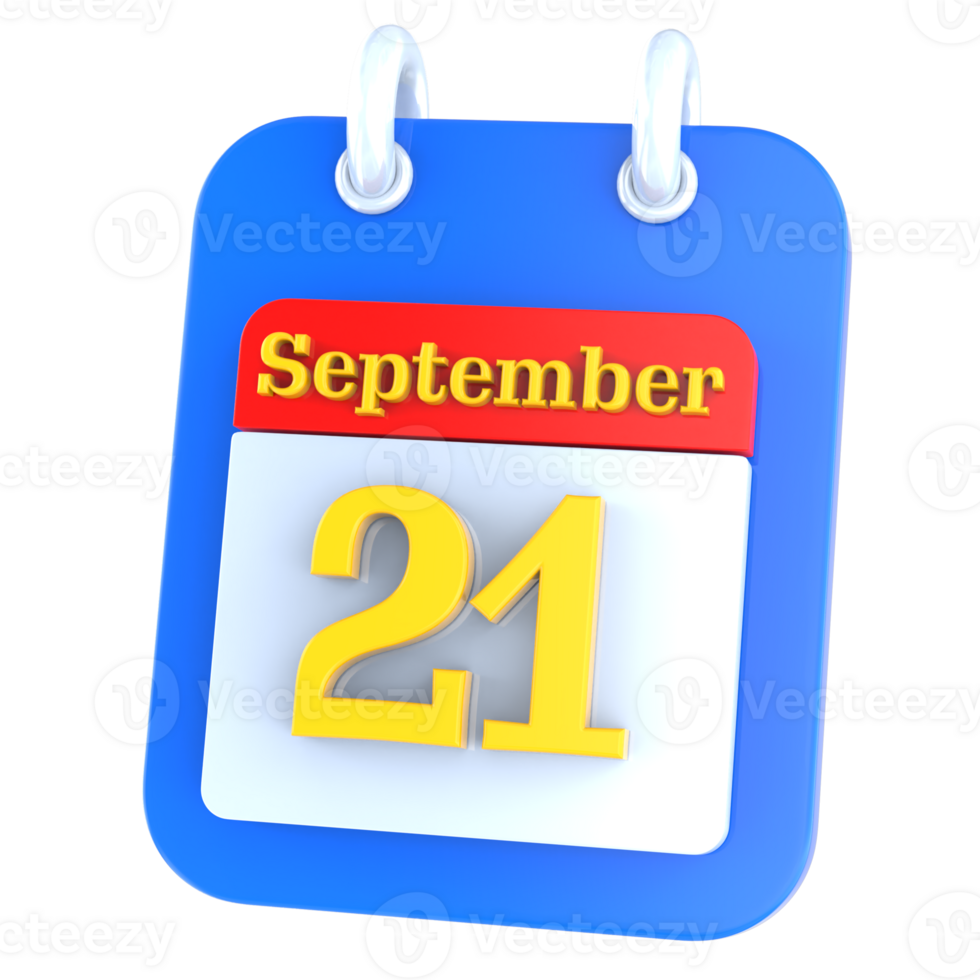 icon calendar 3D Rendering png