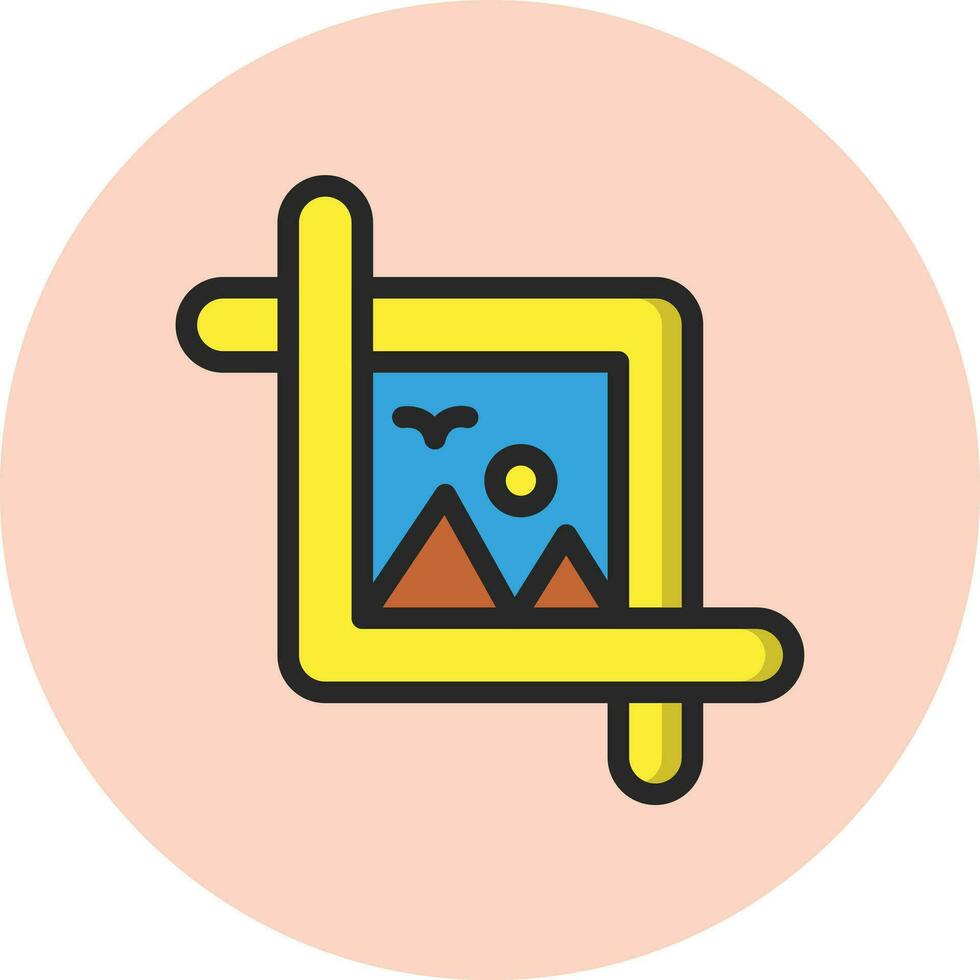 Crop Vector Icon Design Illustration