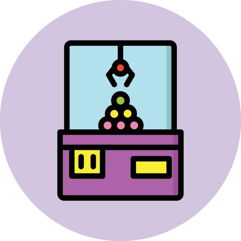 Claw Machine Vector Icon Design Illustration