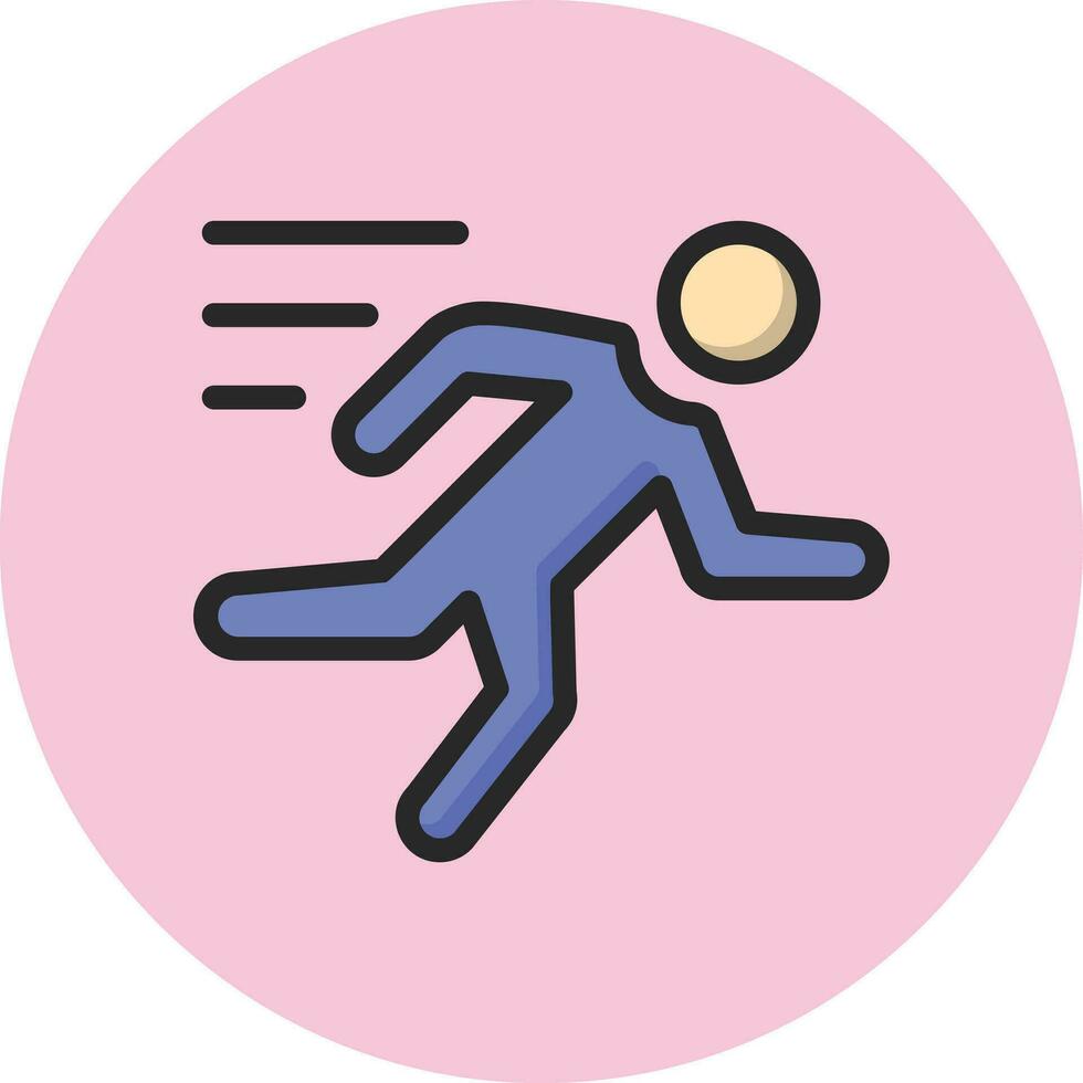 Sport run Vector Icon Design Illustration