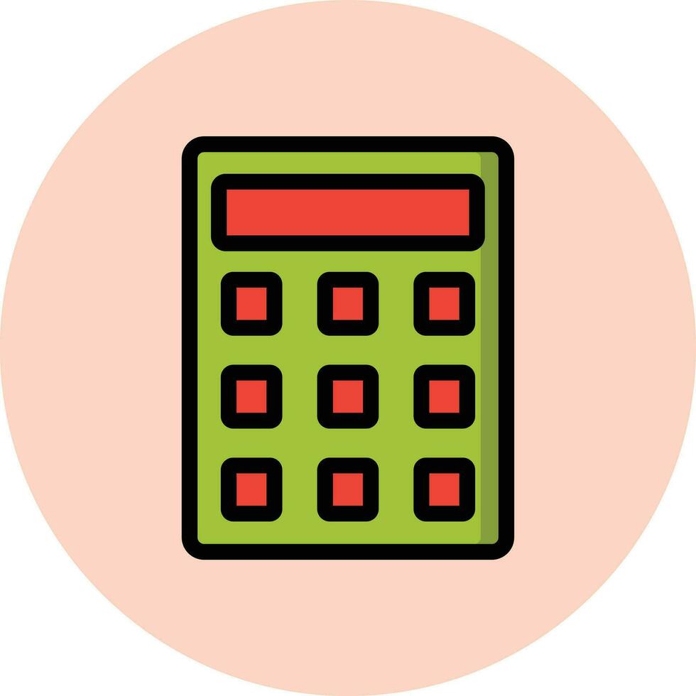 Calculator Vector Icon Design Illustration