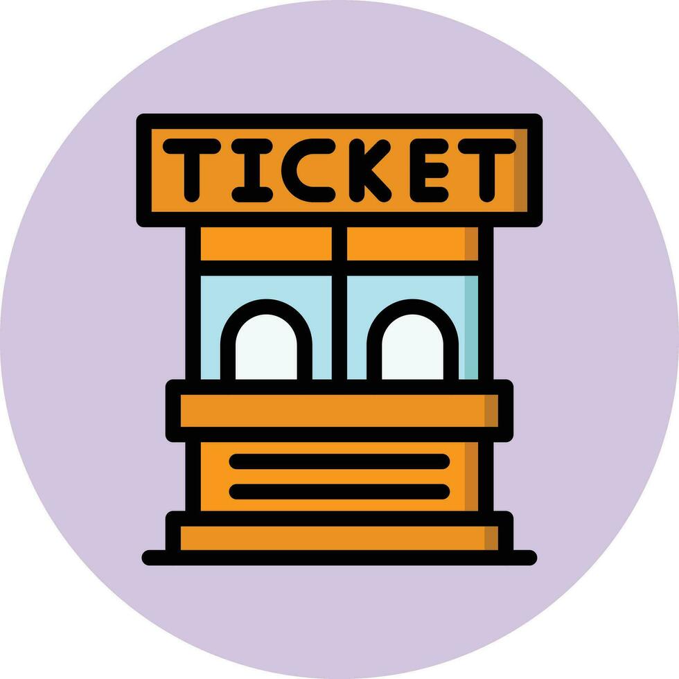 Ticket Office Vector Icon Design Illustration