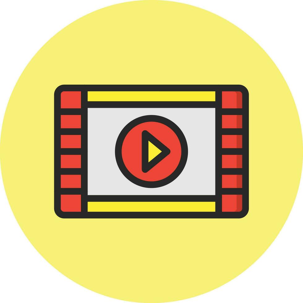 Video Vector Icon Design Illustration