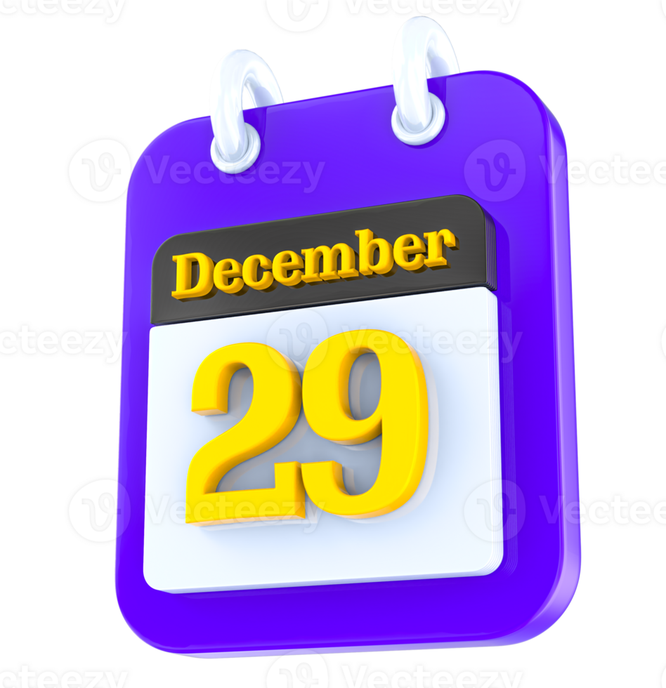 diciembre calendario 3d día 29 png