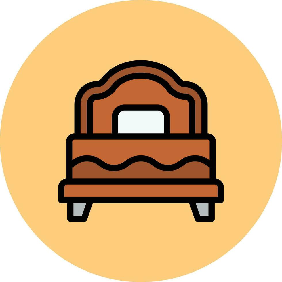 cama vector icono diseño ilustración