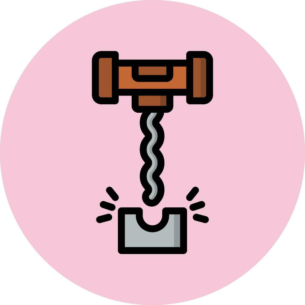Corkscrew Vector Icon Design Illustration