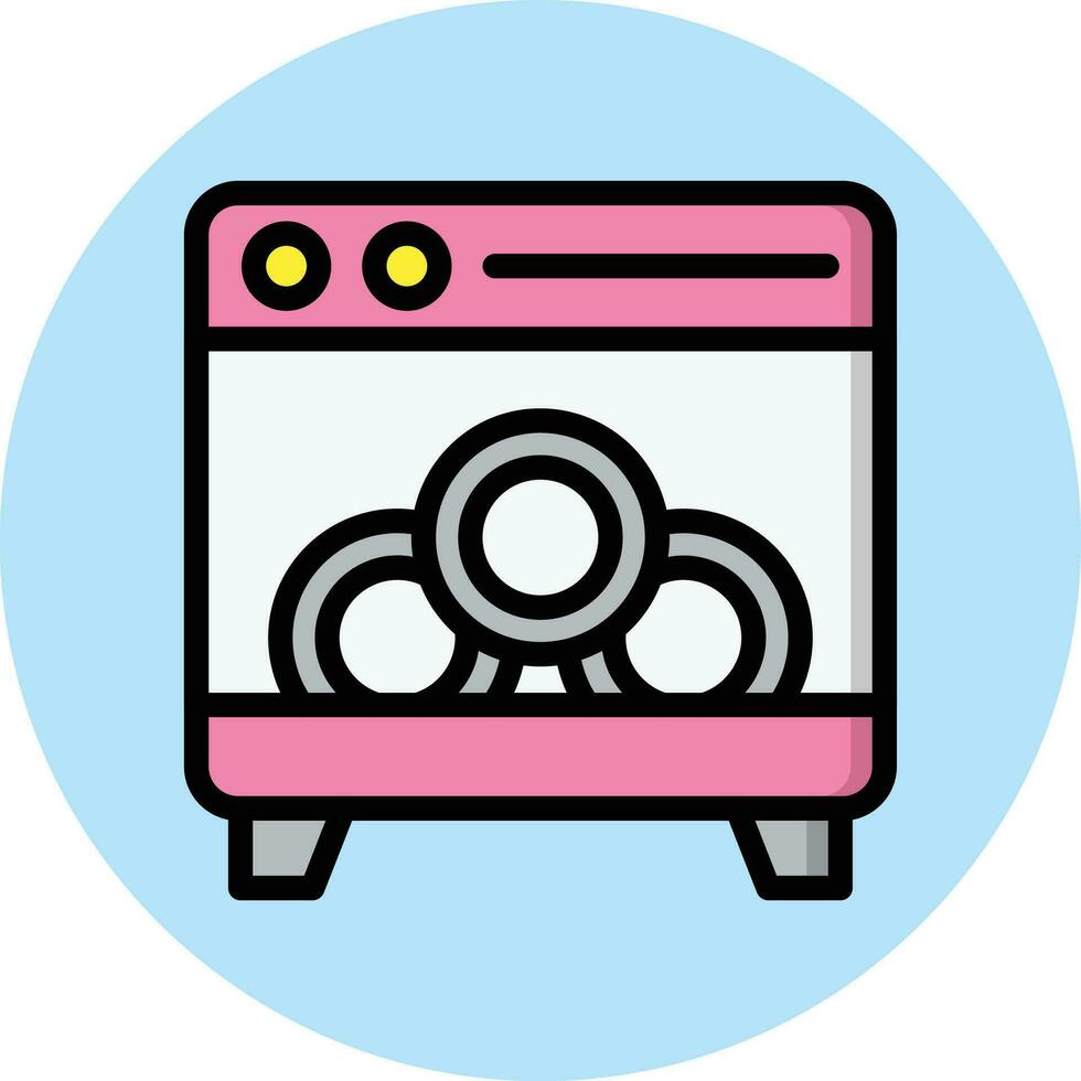 lavavajillas vector icono diseño ilustración