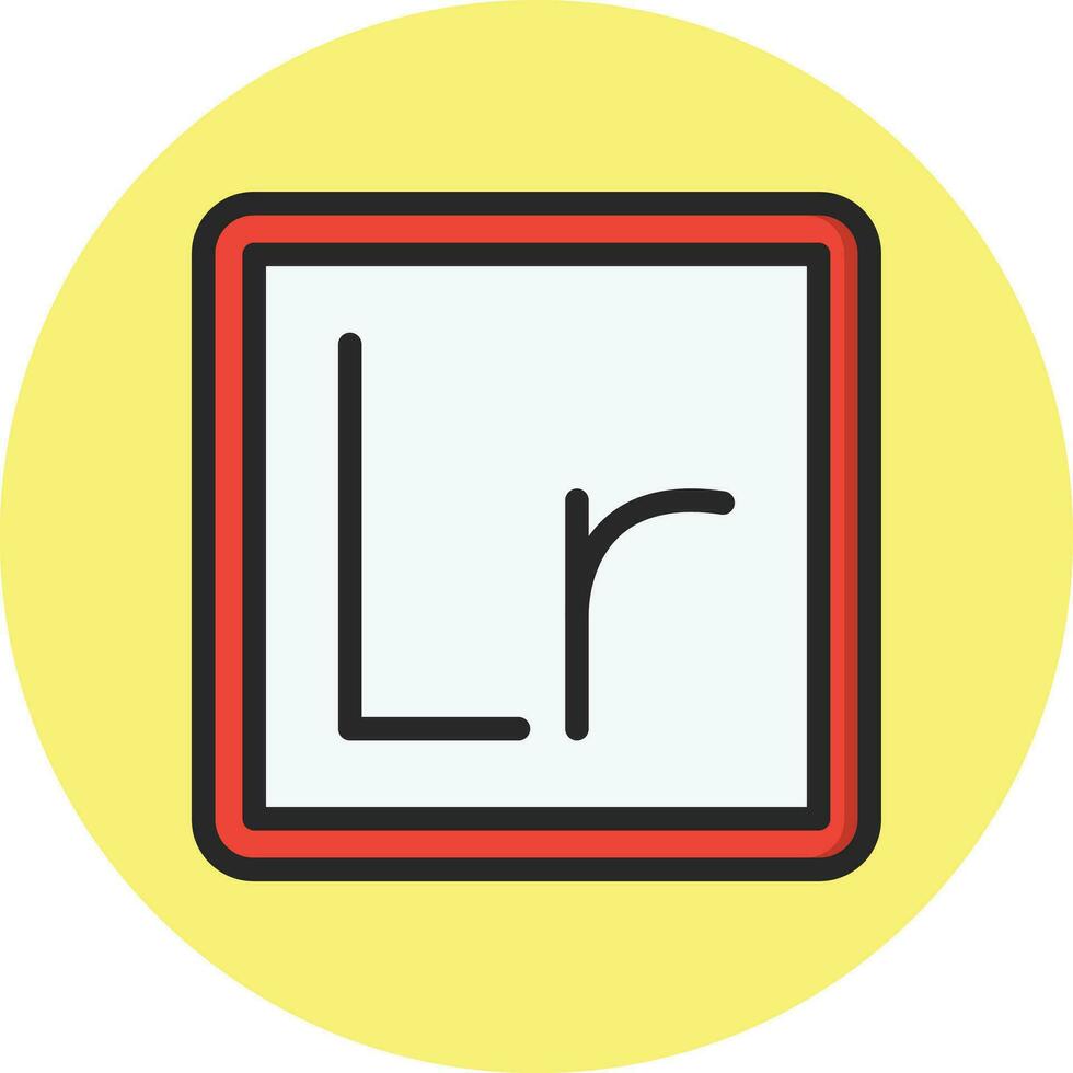 Lightroom Vector Icon Design Illustration
