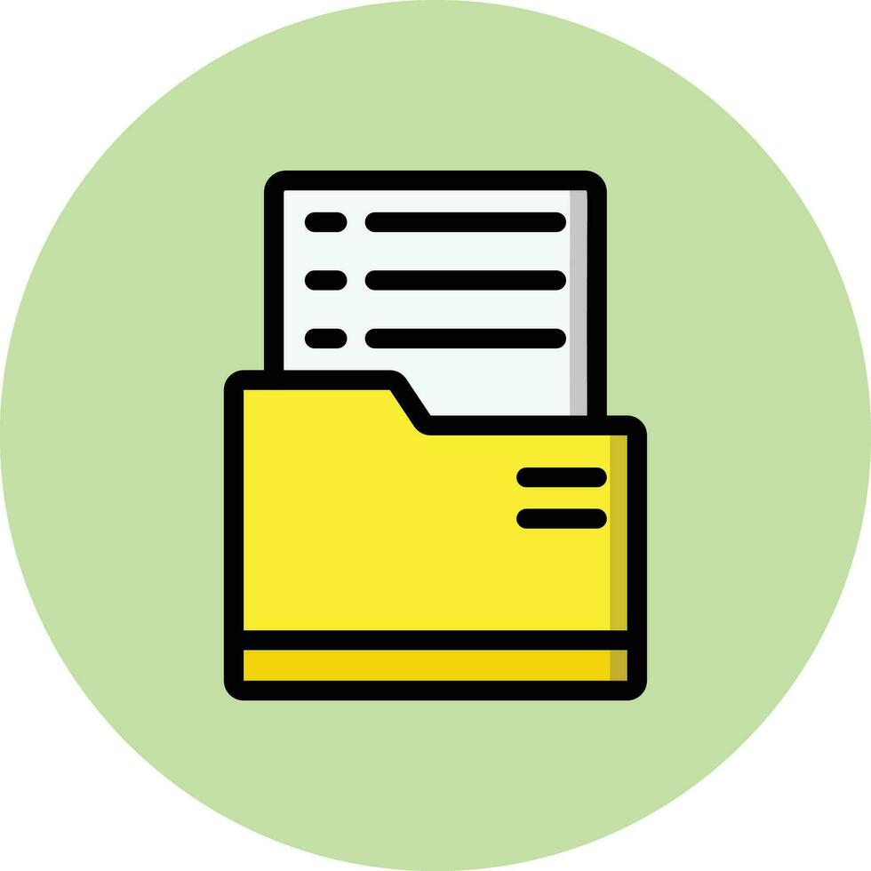 Dossier Vector Icon Design Illustration
