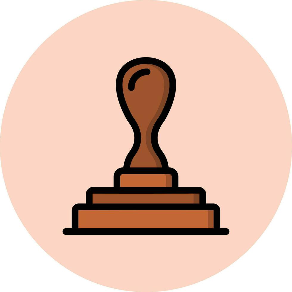 Rubber Stamp Vector Icon Design Illustration