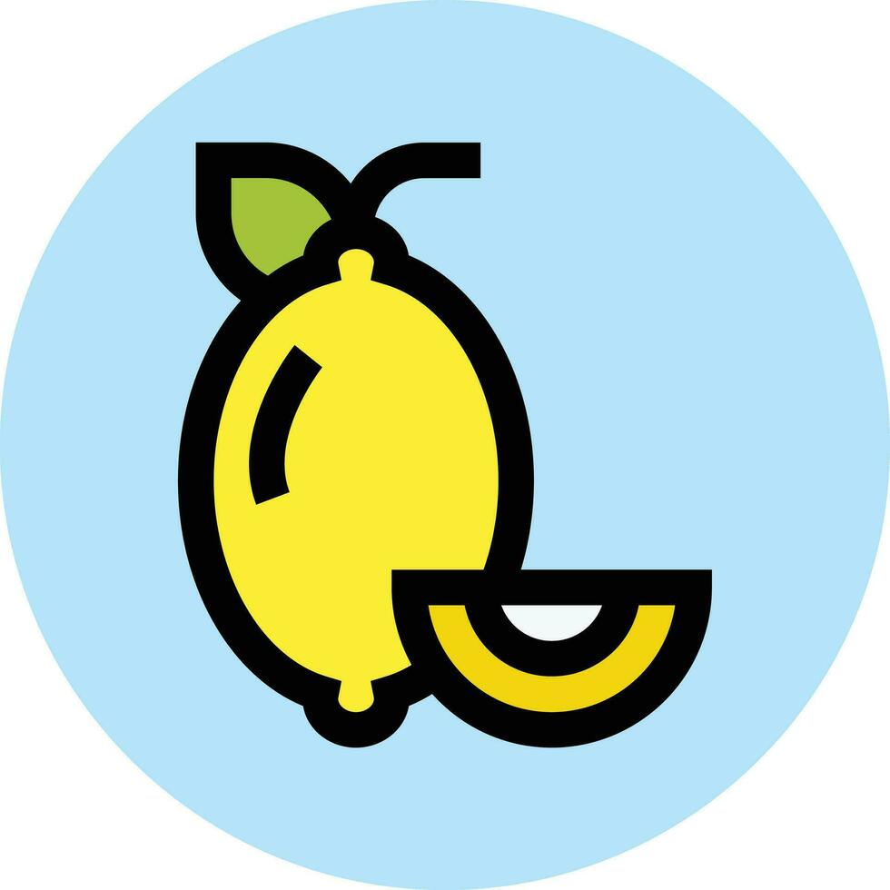 Lemon Vector Icon Design Illustration