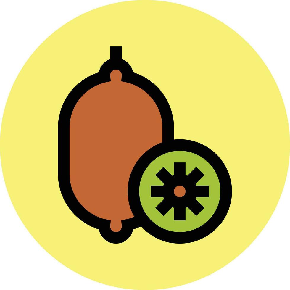 kiwi vector icono diseño ilustración