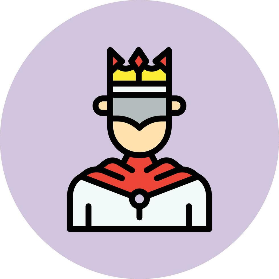 King Vector Icon Design Illustration