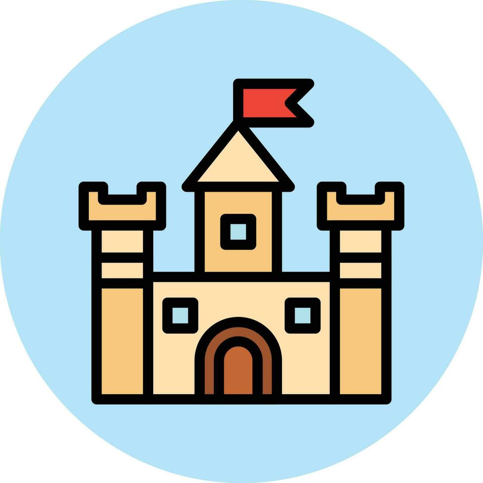 Castle Vector Icon Design Illustration