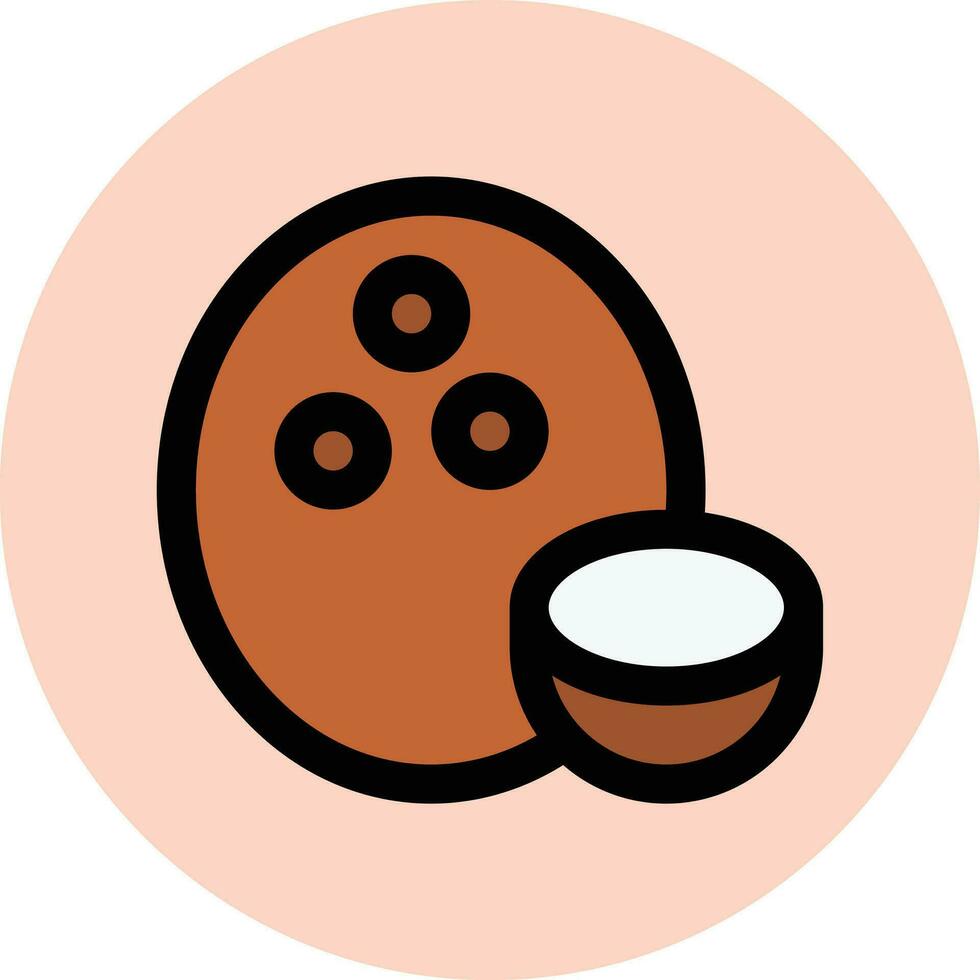 Coconut Vector Icon Design Illustration