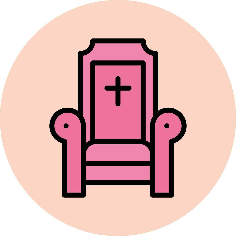 trono vector icono diseño ilustración