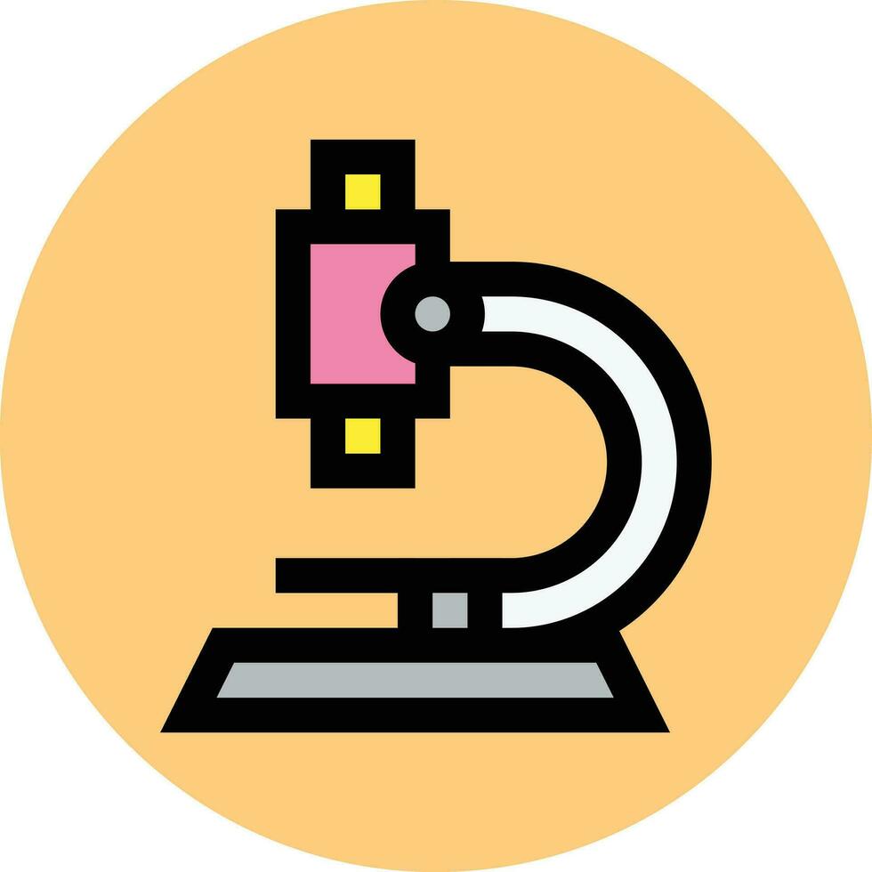 Microscope Vector Icon Design Illustration