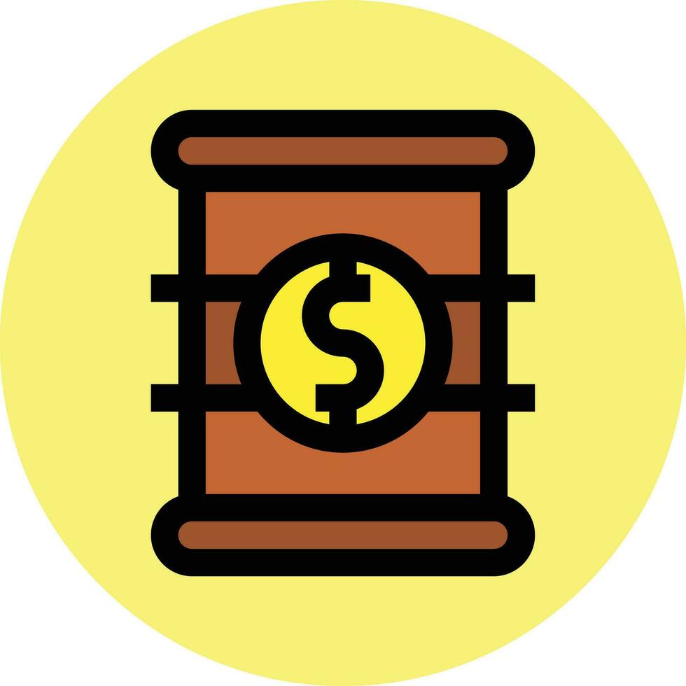 Barrel Price Vector Icon Design Illustration