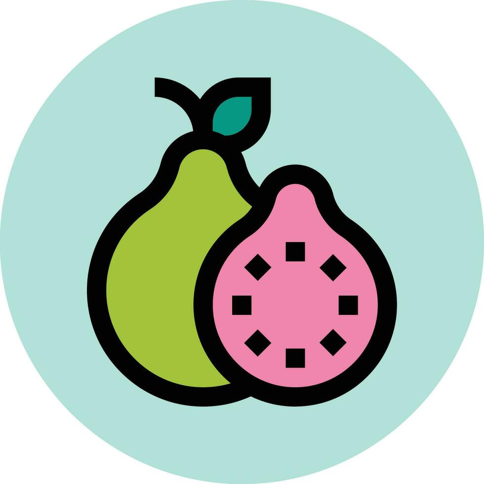 Guava Vector Icon Design Illustration