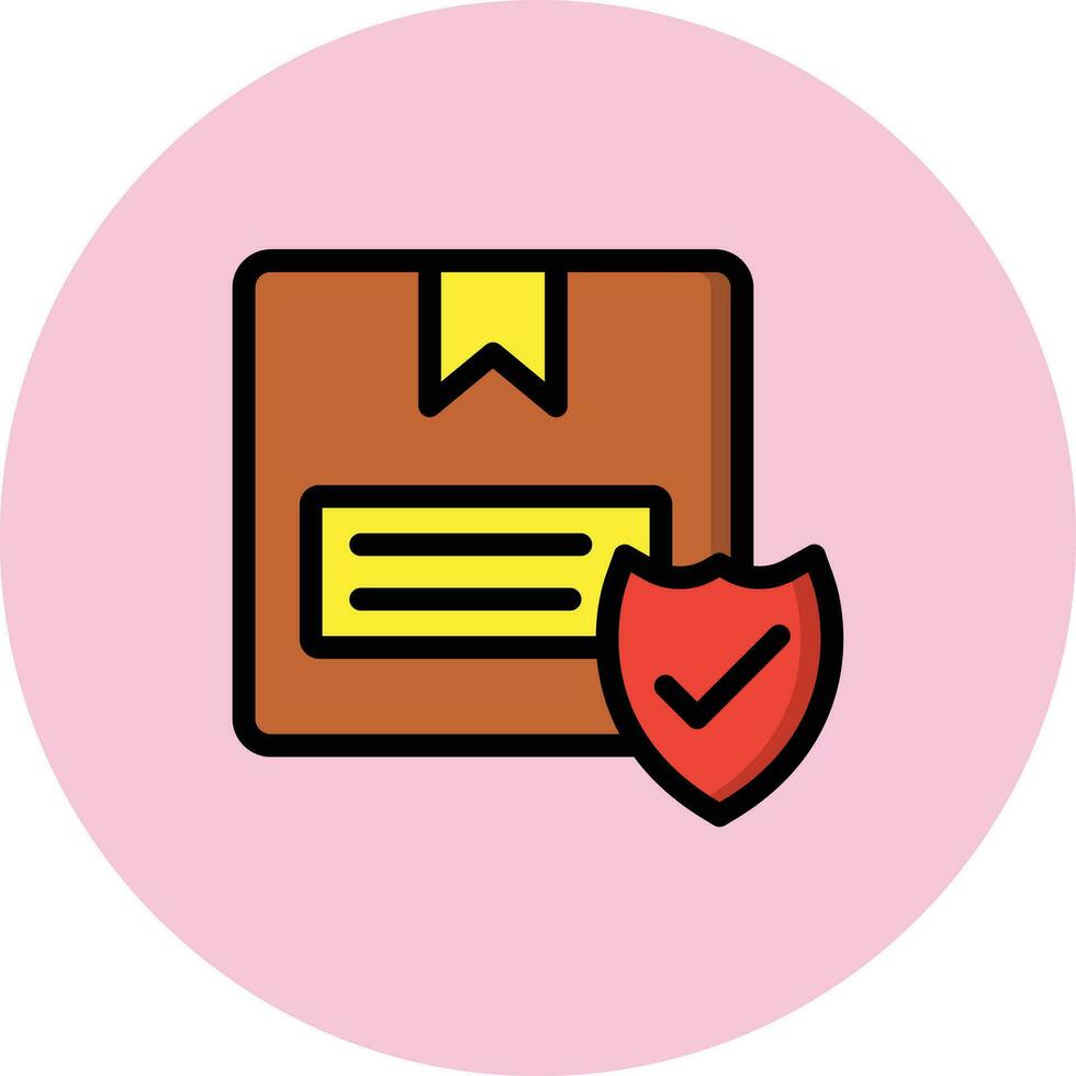 Package Protection Vector Icon Design Illustration