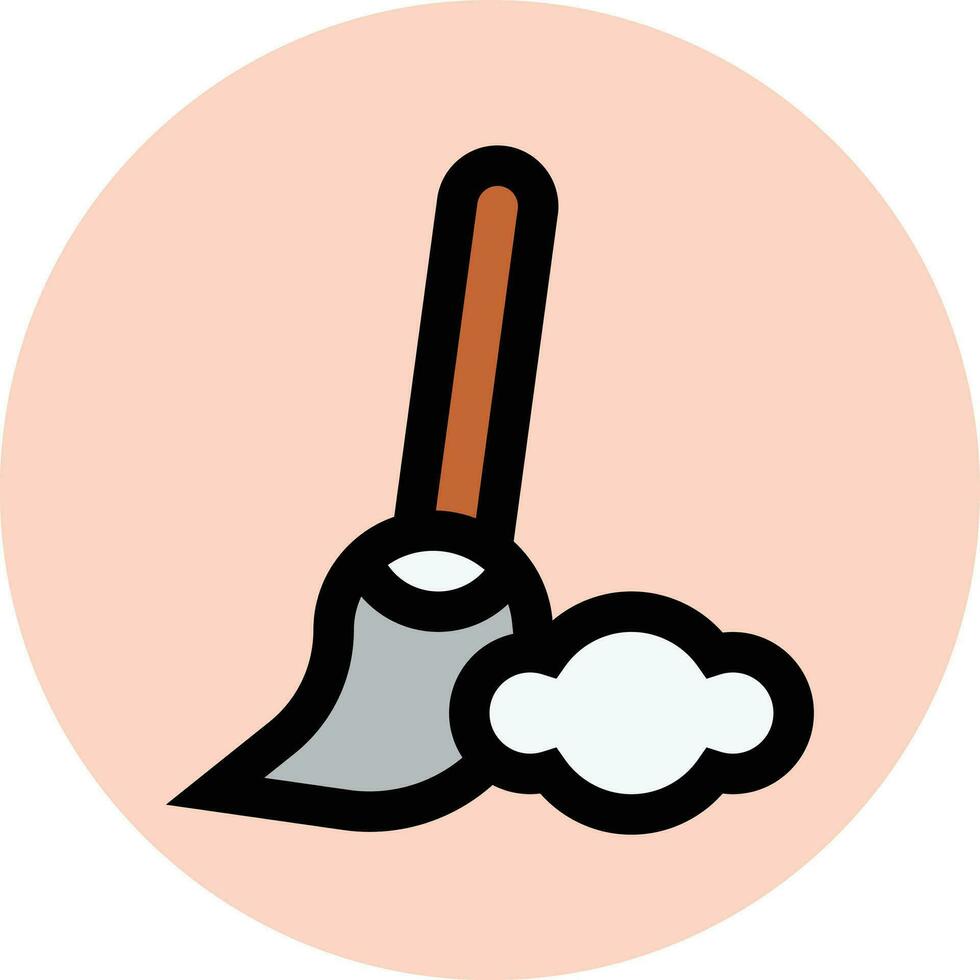 Broom Vector Icon Design Illustration