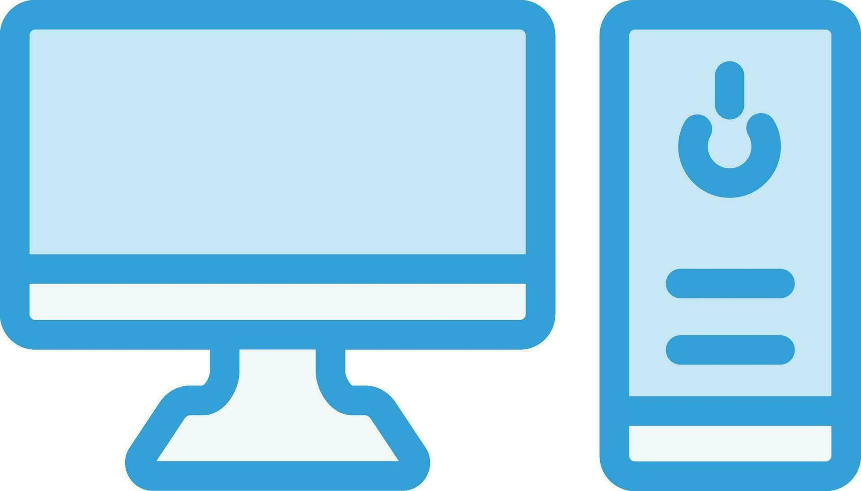 Computer Vector Icon Design Illustration