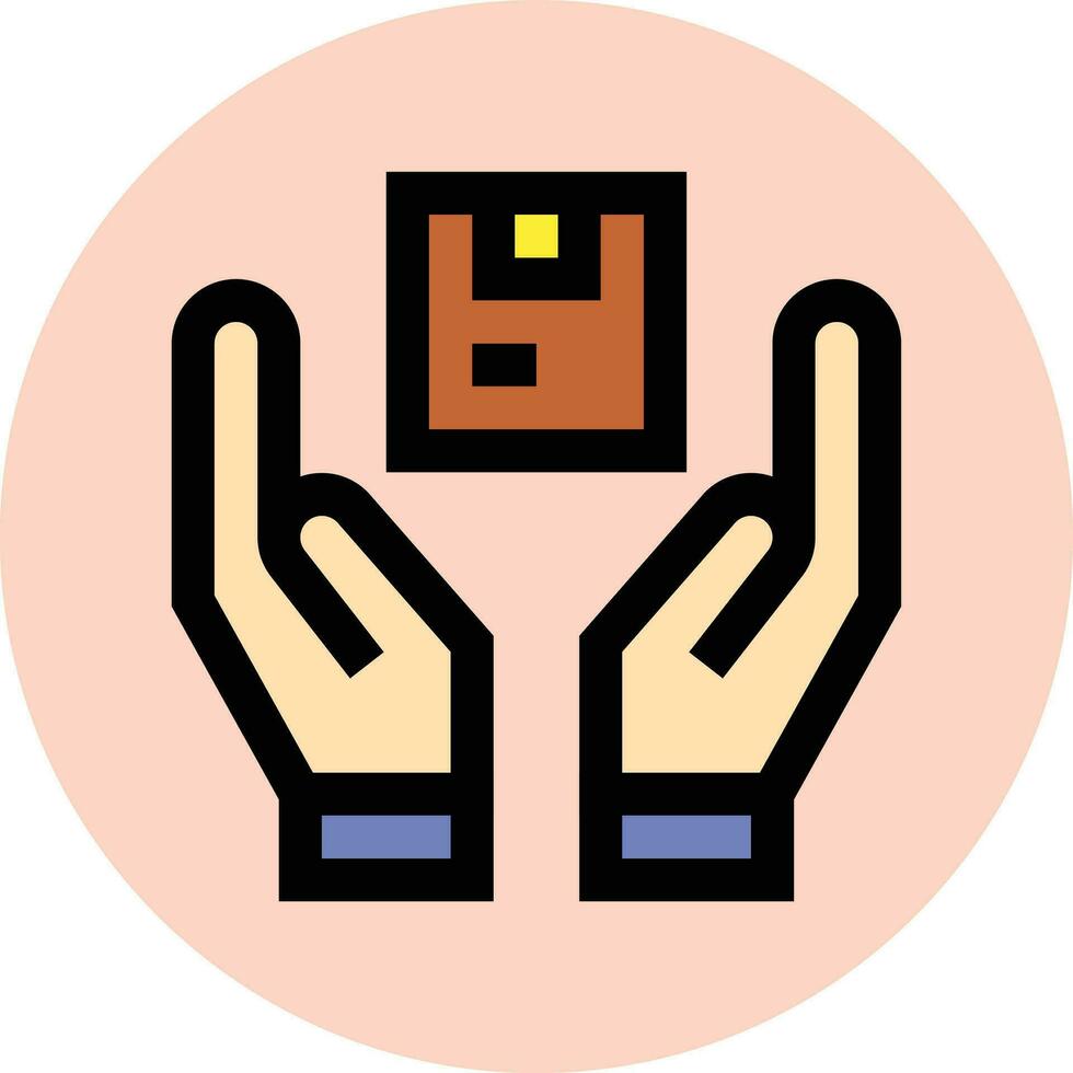 Parcel Handling Vector Icon Design Illustration