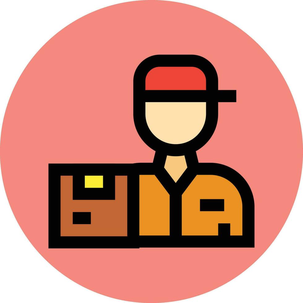 Delivery Man Vector Icon Design Illustration