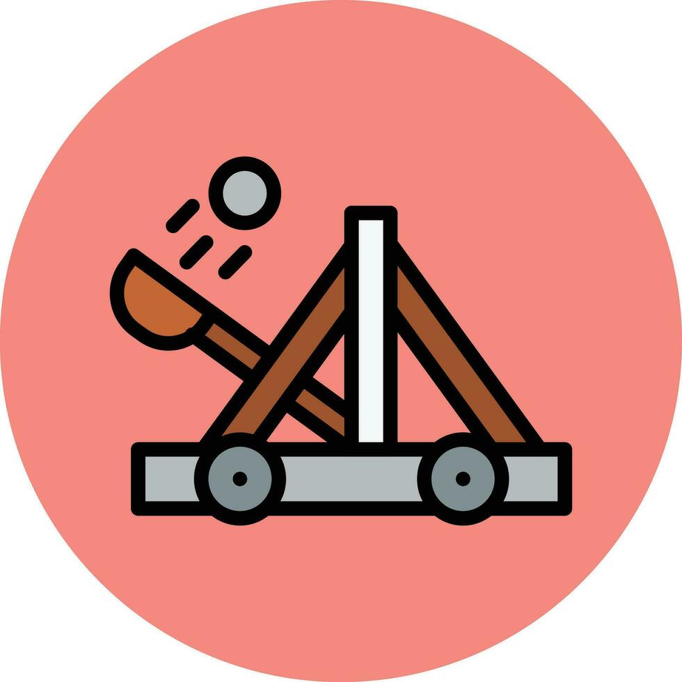 catapulta vector icono diseño ilustración