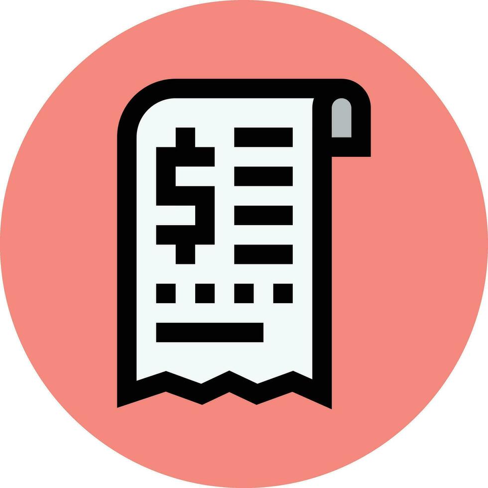 Bill Vector Icon Design Illustration