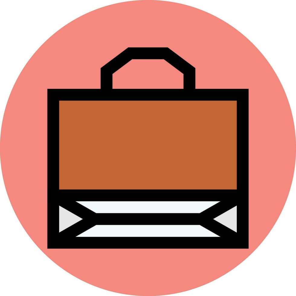 Paper Bag Vector Icon Design Illustration