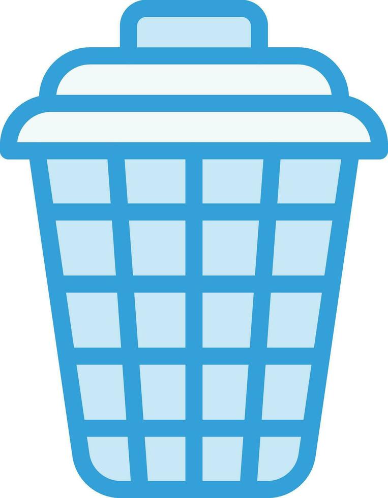 Laundry Basket Vector Icon Design Illustration