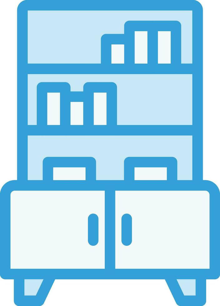 Bookshelf Vector Icon Design Illustration