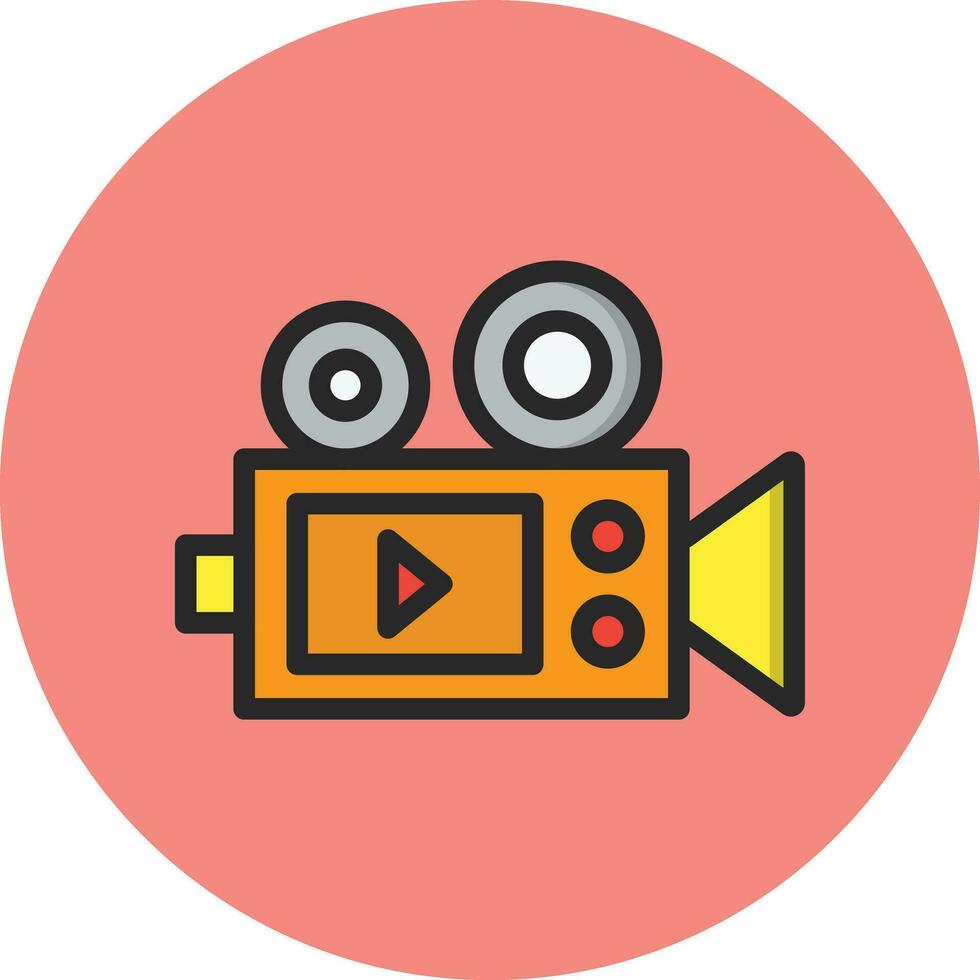 Camera record Vector Icon Design Illustration