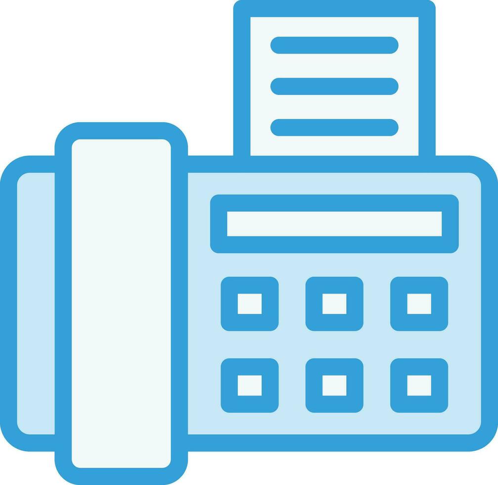 Fax Machine Vector Icon Design Illustration