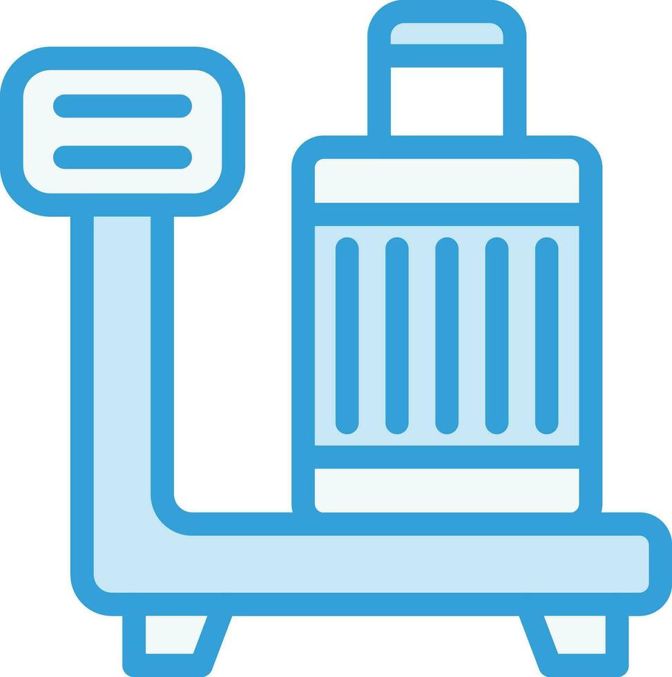 Luggage Scan Vector Icon Design Illustration