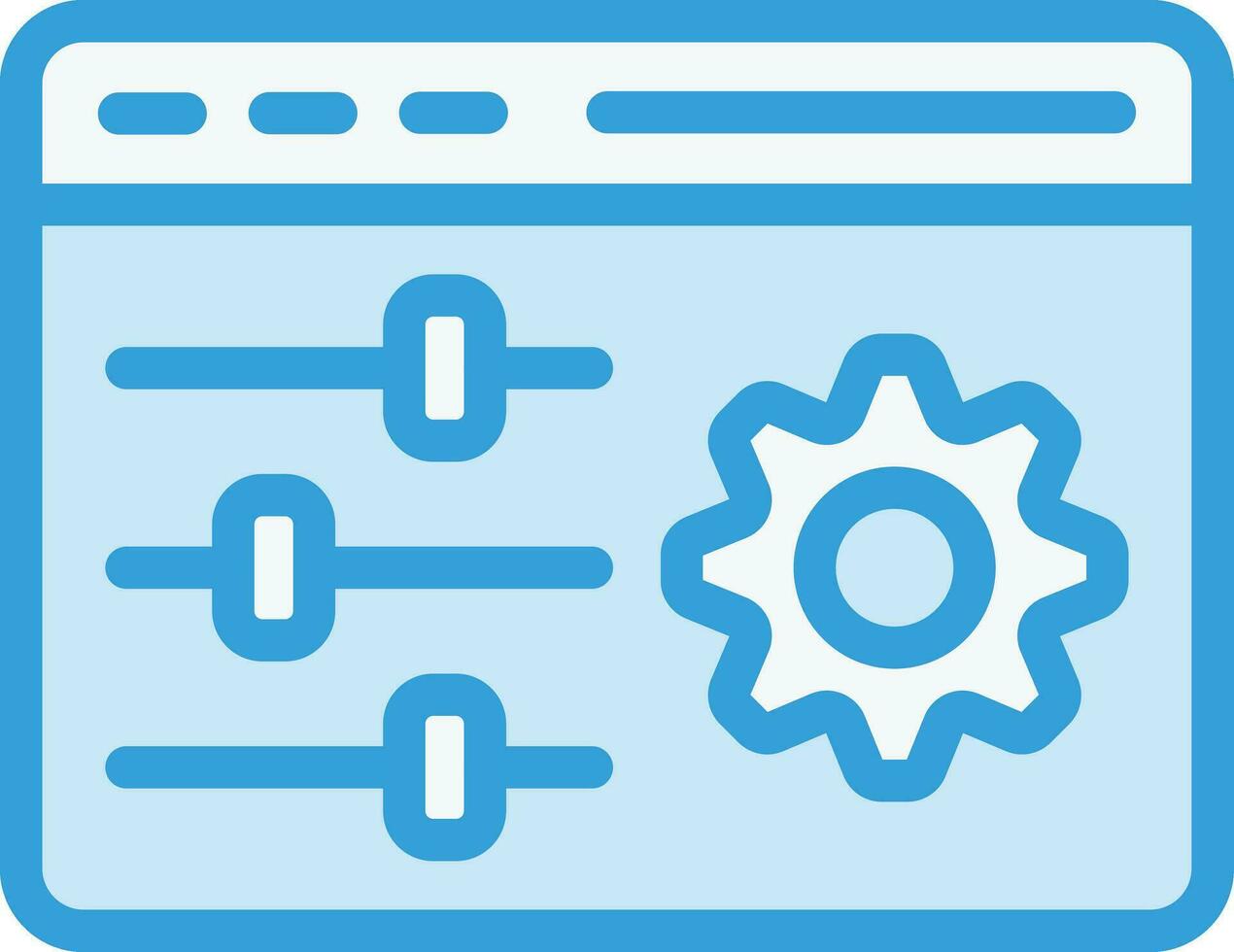 Configuration Vector Icon Design Illustration