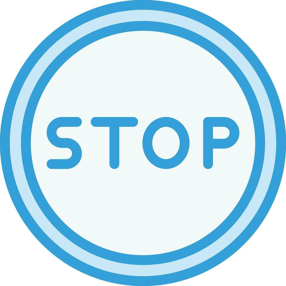 Stop Vector Icon Design Illustration