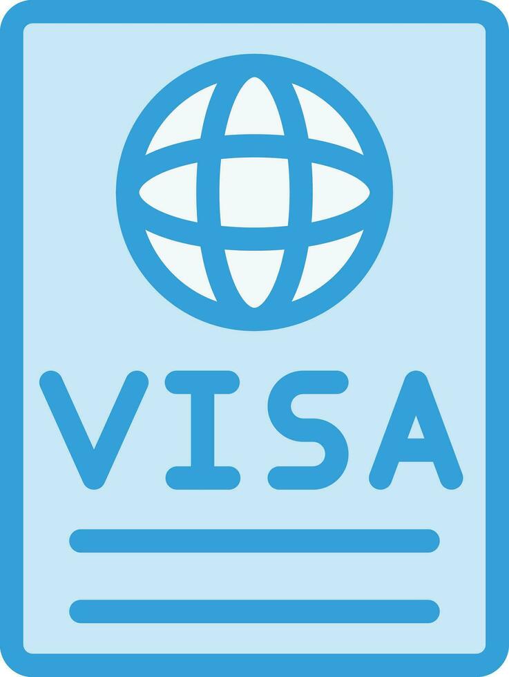 Visa Vector Icon Design Illustration